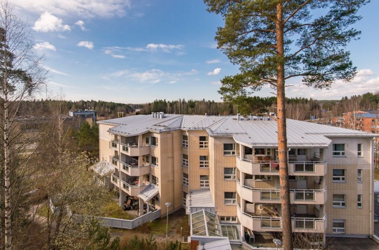 Exteriör bild av Servicehuset Linda i Sibbo. Foto: Servicehusstiftelsen i Sibbo sr